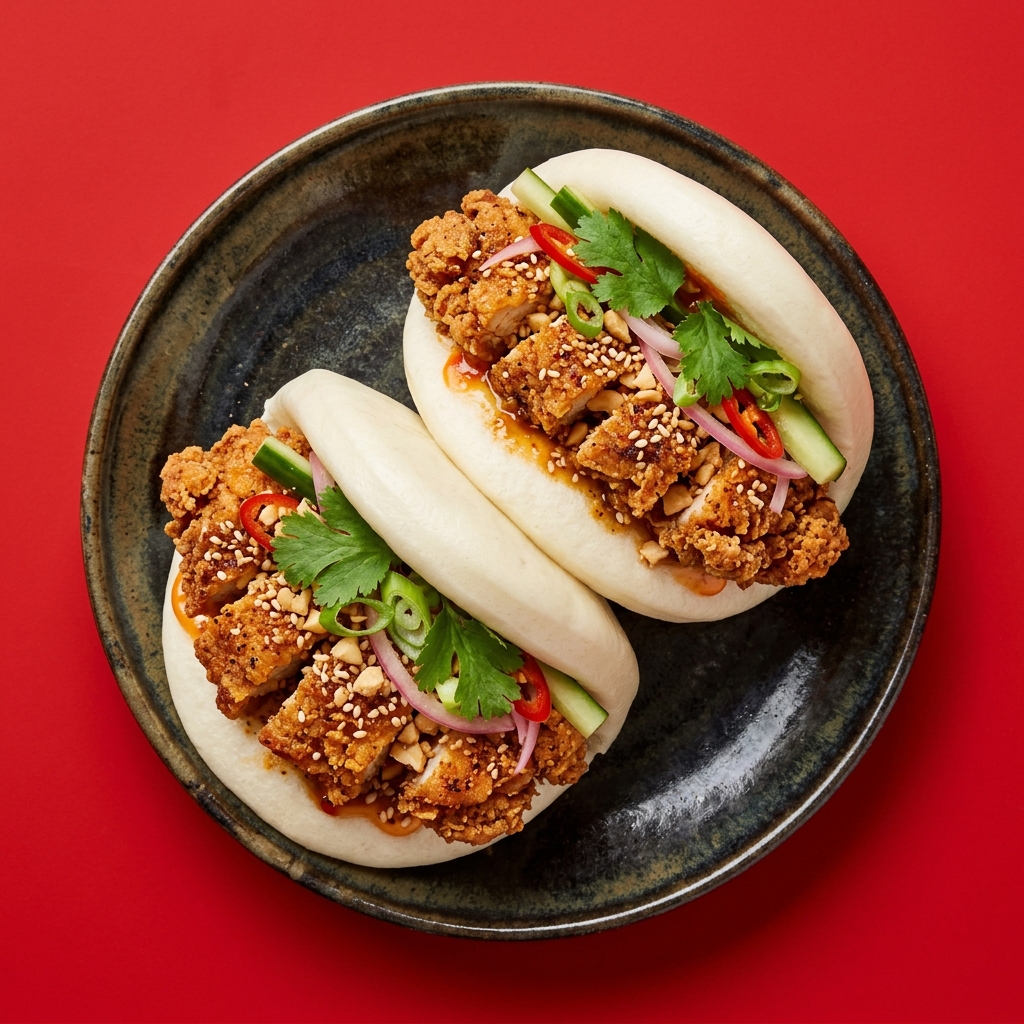 CRISPY THIGH CHICKEN (BAO Bun)